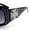 [Square Cross]Black - Gradient Black, variant on Bling Crucifix Cross Jewel Rhinestone Rectangular Fashion Sunglasses All Brown