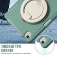 thumbnail image 6 of Dteck Case for iPad Air 11 Inch (2024), Military Grade Protective Cover for iPad Pro 11 Inch (2022-2018) / iPad Air 5th & 4th Gen 10.9 Inch with Pencil Holder Rotating Handle Grip Stand,Deep Green, 6 of 8