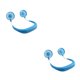 thumbnail image 1 of Kearding USB recargable Lazy Neck Hanging Style Dual Cooling Fan Travel Outdoor Indoor Wearable Neckband Fan azul 2piezas, 1 of 6