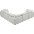 thumbnail image 3 of Maklaine Contemporary Cream Velvet Modular Sectional, 3 of 7