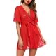 thumbnail image 1 of Vestido de bata de mujer, conjunto de ropa interior de pijama transparente de encaje transparente, lencería Sexy de Color sólido, picardías porno erótico, pijama, camisón xuanjing unisex, 1 of 2