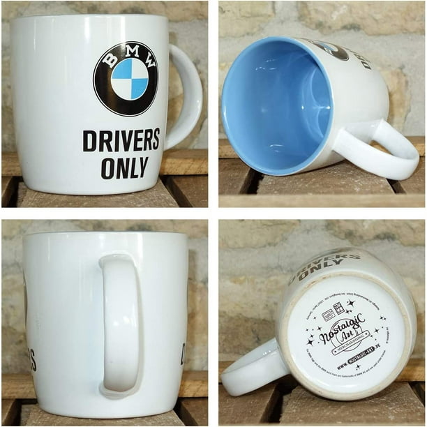 Nostalgic-Art Retro Coffee Mug, BMW – Drivers Only – Gift idea  for car accessories fans, Large Ceramic Cup, Vintage Design, 11.2 oz:  Coffee Cups & Mugs