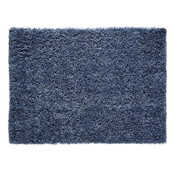 Chesapeake Merchandising Microfiber Shag Vintage Blue Rug (5' x 7')