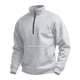 thumbnail image 1 of Blusa y camisa de manga larga con cuello alto para hombre, color liso, Return To The Ancients, bolsillos, cremallera, cuello alto, sudadera con capucha para hombre, blusa de poliéster, 1 of 2