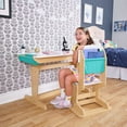 thumbnail image 5 of KidKraft Grow Together™ Pocket Adjustable Wooden Desk and Chair, Natural, 5 of 15