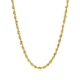 thumbnail image 2 of 3.0mm 14k Yellow Gold Solid Diamond Cut Rope Chain 18 in, 2 of 4
