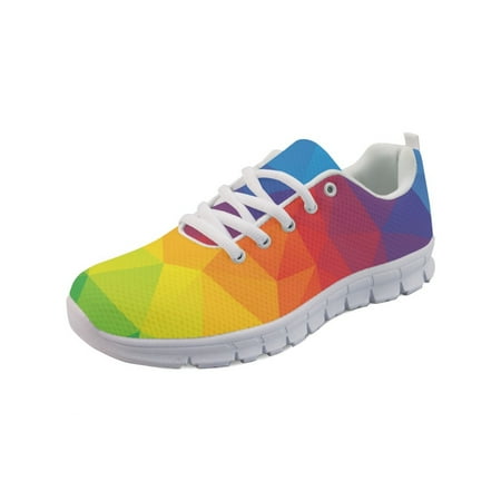 

Big Size Summer Nursing Shoes For Women Mixed Color Pattern Woman s Flats Jogging Sport Shoes Mesh Lace Up Sneaker Ladies Shoe