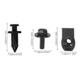 thumbnail image 2 of HAMPPLIES 35 Pieces Black Metal Plastic Engine Splash Shield Guard Bolts for Automotive Hardware Hood Installation, 2 of 6