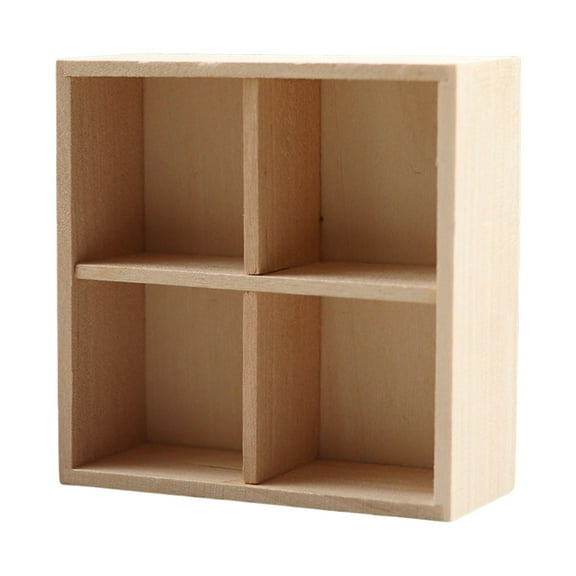 Miniature Dollhouses Display Shelf Accessory 1/12 Scale, Realistic Zakka Display Shelf Dollhouses Miniature