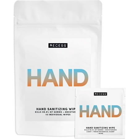 RECESS Hand Sanitizing Wipes 1 ea (Pack of 4)