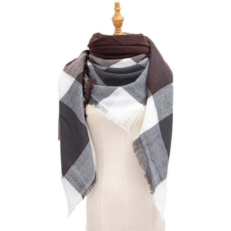 1pc Women's Double-sided Scarf, Winter Two-purpose Thick Long