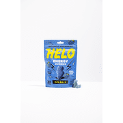 HELO Energy Gummies, Blue Razz (30CT) - 50mg of Caffeine per Gummy, Alpha GPC, Lion's Mane, Cordyceps, Electrolytes, Vitamin B12