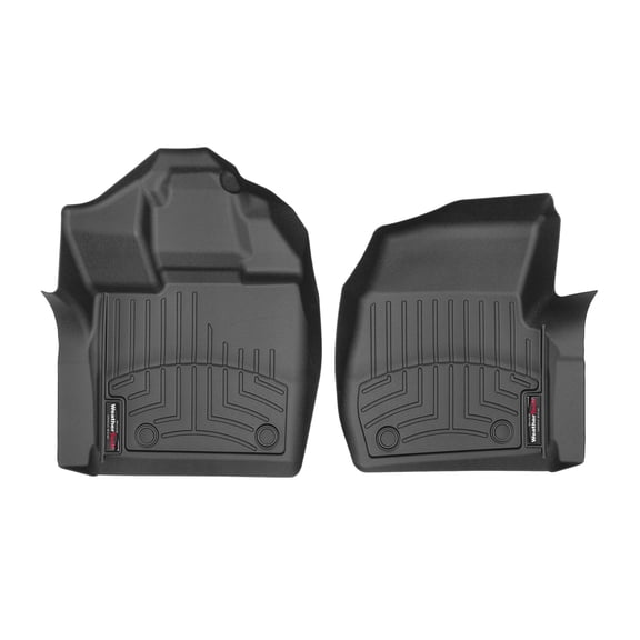 WeatherTech Custom Fit FloorLiners compatible with 2015-2020 Ford F-150 - 1st Row (Driver & Passenger), Black