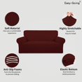 thumbnail image 3 of Wehilion Stretch Oversized Sofa Slipcover 1-Piece Sofa Cover Furniture Protector Couch Soft with Elastic Bottom for Kids, Polyester Spandex Jacquard Fabric Small Checks Christmas Red, 3 of 8
