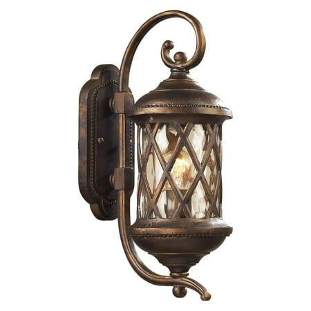 - Elk Lighting Barrington Gate Scroll Wall Sconce - Hazelnut Bronze