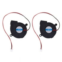 2X Black Brushless DC Cooling Blower Fan 5015S 12V 0.14A 50mm x 15mm