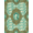 Mint Green Gold, Pattern 3, variant on ODIKA Funky Currency Note Bold Border Collage Motif Vintage Engraved Refined Pet Friendly & Kids Safe Play for Playroom, Bedroom, Reading Nook