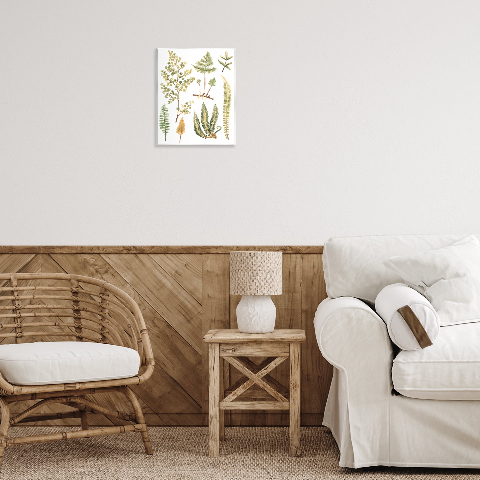 Stupell Industries Wild Forest Ferns Botanical & Floral Painting Unframed Art Print Wall Art, 11 x 14