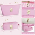thumbnail image 5 of DAKIMOE Makeup Bag Cosmetic Bags Organizer Personalized Initial Travel Essentials Toiletry Bag for Birthday Christmas Girlfriend Teacher Valentines Day Gifts, 5 of 9