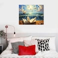 thumbnail image 4 of JEUXUS Salvador Dali Wave Book Canvas Wall Art - Famous Oil Painting Print Poster - Beautiful Surrealism Art Reproduction for Living Room Office Home Wall Decor Unframed - Great Gift(Salvador Dali, 4 of 4