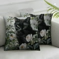 thumbnail image 3 of Shangniulu Set of 2 and Black Cat Pillow Covers Hallowmas Thanksgiving Farmhouse Outdoor Cat Lovers Room Throw Pillowcase Short Plush Sofa Couch Decorative Cushion Case White, 3 of 7