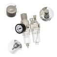 thumbnail image 2 of ikayaa 1/4'' PT Air Filter Pressure Regulator Combo AFC2000 Water Oil Trap Separator Air Tool Compressor Filter Filter Trap Air Drying System Manual Drainage, 2 of 7