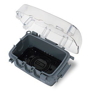 

Intermatic WP5100C Electrical Box 2.75 Single Gang Plastic While-In-Use Weatherproof Vertical/Horizontal Cover - Clear