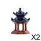 thumbnail image 1 of 2xMini Gazebo Ornamento Estatua Bonsái Decoración Para Jardín Casas De Muñecas Escritorio, 1 of 10