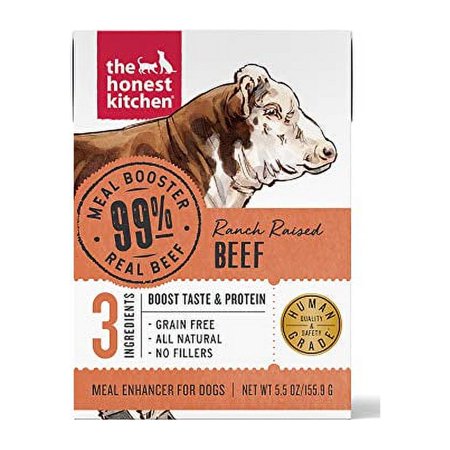 UPC: 0850001022385 | The Honest Kitchen Human Grade Grain Free Meal Booster: 99% Beef (12 pack) 5.5 oz