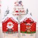 thumbnail image 3 of Funda para silla navideña, decoración navideña, sombrero, muñeco de nieve, accesorios de Papá Noel, suministros para restaurante, comedor, fiesta, cumpleaños, boda (6 piezas), 3 of 5