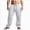 A25-White, variant on Mens's Baggy Cargo Pants Casual Parachute Pants Loose Fit Hip Hop Harme Lightweight Water Resistant Pants with Pockets Black M
