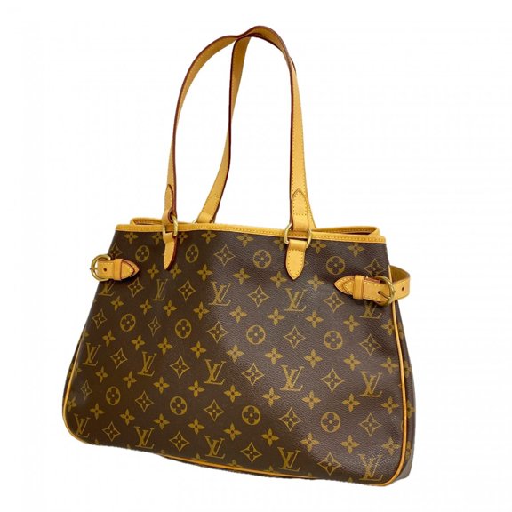 Pre-Owned Louis Vuitton Monogram Batignolles Horizontal Tote Bag M51154 Brown Women's