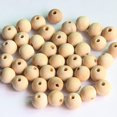 thumbnail image 2 of 50 Entretoises en Bois Non Peintes Formant des Perles, 2 of 7
