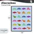 thumbnail image 4 of Stupell Industries Contemporary Colorful Dinosaur Gummies Black Framed Giclee Art, 16 x 20, by LISH Creative, 4 of 8