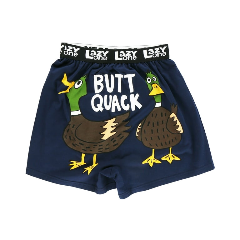 LazyOne Funny Animal Boxers, Butt Quack, Humorous Underwear, Gag Gifts for  Men (Xlarge)