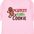 thumbnail image 4 of Inktastic Cutest Little Cookie Cute Christmas Gingerbread Man Boys or Girls Long Sleeve Toddler T-Shirt, 4 of 5