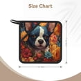 thumbnail image 3 of Sikiie Cute Colorful Flower French Bulldog Pot Holders Kitchen Insulation Mats Heat Resistant Pot-Holder Oven Anti-Scald Pads for Cooking Baking, 7.1*7.1inch, 3 of 8