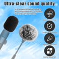 thumbnail image 4 of CHL-9pcs Lapel Microphone Windscreen, Lapel Microphone Accessories Kit Includes 3 Furry Windscreen & 3 Foam Cover & 3 Lav Mic Clips for Decreasing Wind Noise, 4 of 4