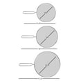 thumbnail image 2 of Classic Cuisine 3-Piece Stainless-Steel Fine Mesh Splatter Screen Set, 2 of 6