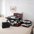 thumbnail image 6 of Feelyou Camping Explorer Twin Bedding Sets 7pcs, Red Patchwork Bedding Comforter Set, 6 of 8