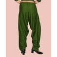 thumbnail image 2 of Stylesindia Womens Loose Fit Rayon Dhoti Pant Patiala Slawar Bottom Harem Pants Free Size (26 Inch to 38 Inch) (US, Alpha, One Size, Regular, Regular, Olive Green), 2 of 4
