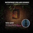 thumbnail image 4 of Solar Garden Light Outdoor Garden Lantern Solar Light With Flame Effect Weatherproof Ip65 Abs 2 Pieces, 4 of 6