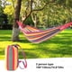 thumbnail image 1 of Camping Hammock Portable Hammock Striped Canvas Single Double Hammock Travel Hanging Bed Camping Accessories Outdoor Hammock My Lux Decor Round, 1 of 10