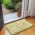 thumbnail image 2 of Yellow Lemon Fruit Slices White Pattern Door Rugs,Washable Non Slip Door Mats Indoor,Decorative Door Mats,Entry Mat Indoor for Entrance,Bedroom,Kitchen,Bathroom,30"x17", 2 of 6