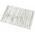thumbnail image 2 of Shag Bath Rugs Gray Branches Golden Leaves Gradient Plush Soft Fluffy Doormat Floor Carpet,Non-Slip Living Room Bedroom Kitchen Entryway Door Mats Vintage Forest, 2 of 6