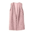 thumbnail image 3 of UTTOASFAY Women Long Sleeve Top Ladies Women Sexy Lady Faux-Fur' Solid Casual Sleeveless Warm Vest Waistcoat, 3 of 8