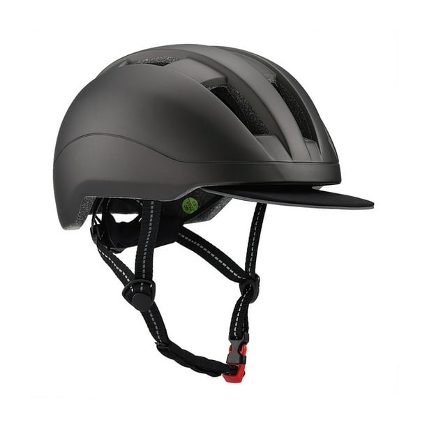 Eigraketly Casco de ciclismo Hombre Mujer Cascos de bicicleta Sombrero transpirable multifuncional Suministros de equitación para motocicleta Ciclismo Gris