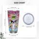 thumbnail image 4 of Vaso de 20 oz de Las Chicas Superpoderosas, taza de viaje de café con aislamiento al vacío de acero inoxidable, taza de café, taza de viaje con tapa, taza térmica para exteriores, 4 of 8