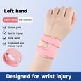 thumbnail image 6 of Toudaret Wrist Wrap Compression Wrist Brace Protector with Fastener Tape Adjustable Breathable Friendly to Skin Injury Wrist Support Strap, 6 of 8