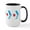 White/Black Inside, variant on CafePress - Arrow Chicago Flag Mugs - 15 oz Ceramic Large White Novelty Mug